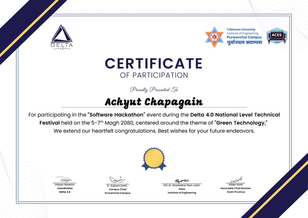 ACES TECHFEST 6.0 - BIGGEST HACKATHON IN NEPAL